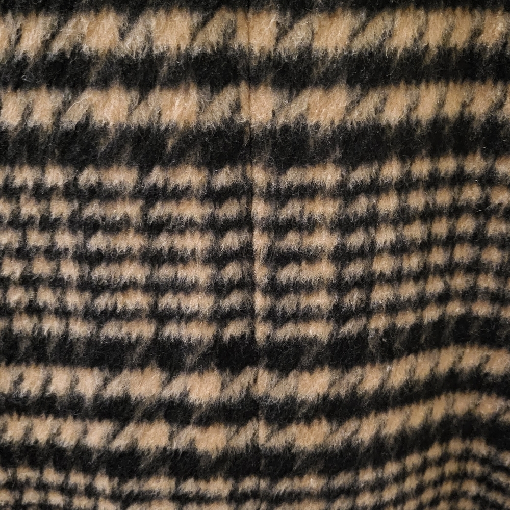 Avec Les Filles Plaid Coat in Black and Tan-WOOL BLEND WORN Once - Picture 4 of 8